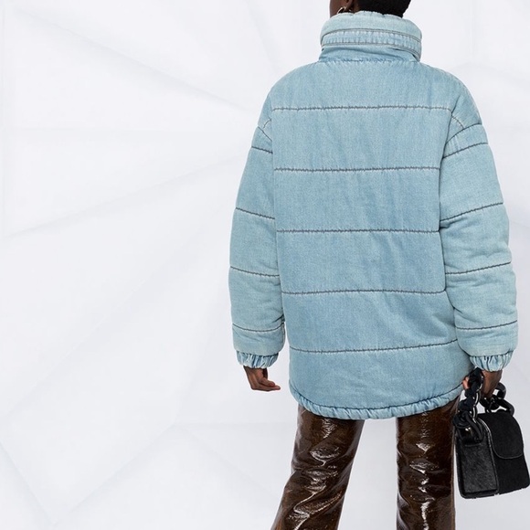 Zadig & Voltaire runway denim puffer coat - Picture 6 of 9